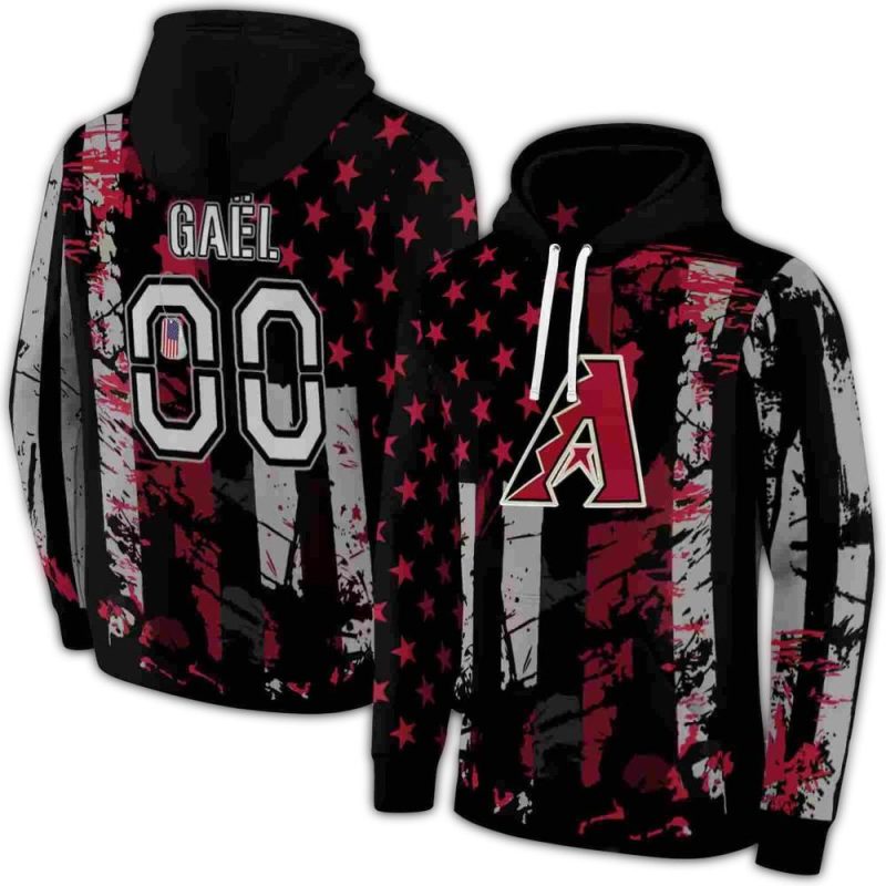 Personalized Arizona Diamondbacks Distressed Flag AOP Hoodie 1