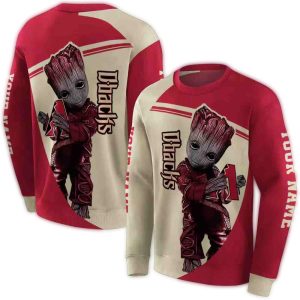 Personalized Arizona Diamondbacks Groot All Over Print Sweatshirt