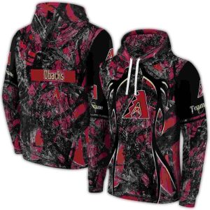 Personalized Arizona Diamondbacks Hunting Theme All Over Print Hoodie