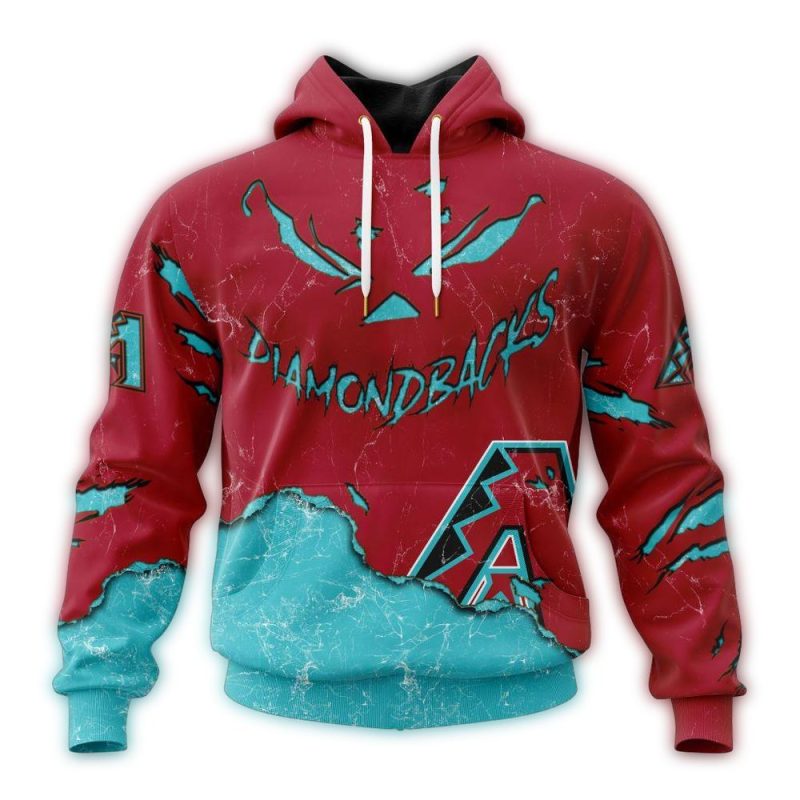 Personalized Arizona Diamondbacks Jack O Lantern Halloween AOP Hoodie 1