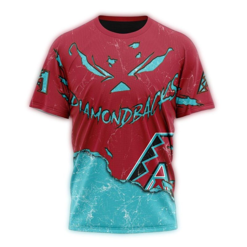 Personalized Arizona Diamondbacks Jack O Lantern Halloween AOP T Shirt 1