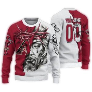 Personalized Arizona Diamondbacks Jesus Tears Ugly Sweater