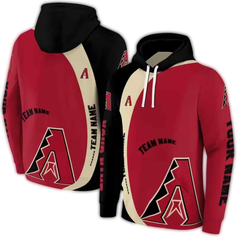 Personalized Arizona Diamondbacks Minimalist AOP Hoodie 1
