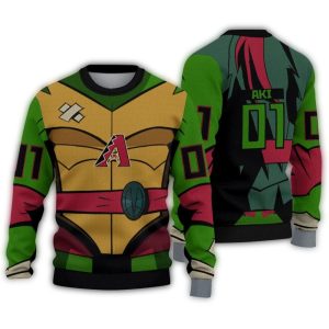 Personalized Arizona Diamondbacks Ninja Turtle Ugly Sweater
