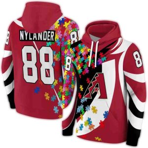 Personalized Arizona Diamondbacks Puzzle Pieces All Over Print Hoodie