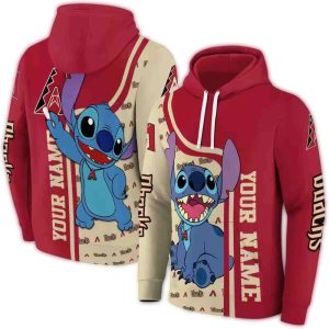 Personalized Arizona Diamondbacks Stitch All Over Print Hoodie