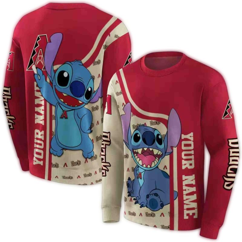 Personalized Arizona Diamondbacks Stitch AOP Sweatshirt 1