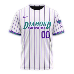 Personalized Arizona Diamondbacks Stripe All Over Print T Shirt