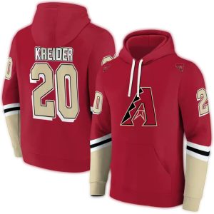 Personalized Arizona Diamondbacks Striped All Over Print Hoodie