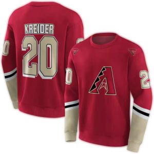 Personalized Arizona Diamondbacks Striped All Over Print Sweatshirt