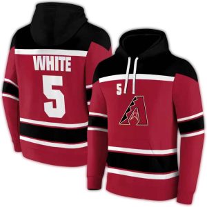 Personalized Arizona Diamondbacks Striped Pattern All Over Print Hoodie