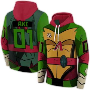 Personalized Arizona Diamondbacks Superhero Armor All Over Print Hoodie