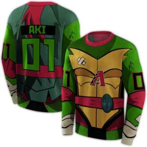 Personalized Arizona Diamondbacks Superhero Armor All Over Print Sweatshirt