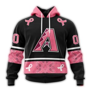 Personalized Arizona Diamondbacks We Wear Pink Breast Cancer All Over Print Hoodie