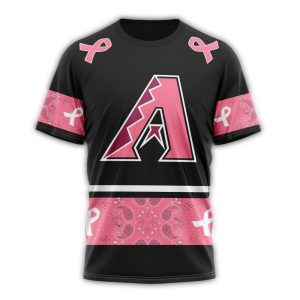 Personalized Arizona Diamondbacks We Wear Pink Breast Cancer All Over Print T Shirt
