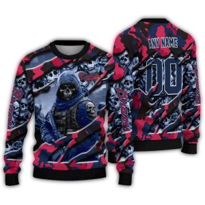 Personalized Atlanta Braves Skull Horde Sweatshirt For Fans