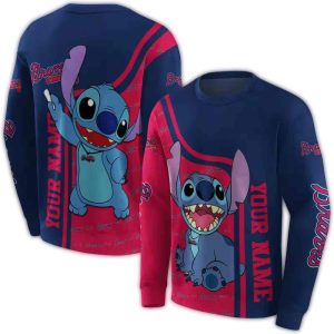 Custom Atlanta Braves All-Over Print Sweatshirt For Fans