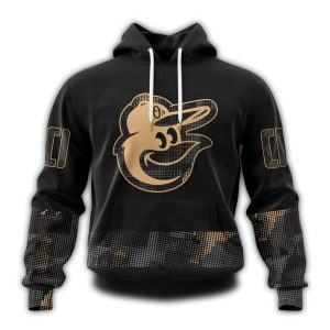 Custom Baltimore Orioles Armed Forces Day All-Over Print Hoodie