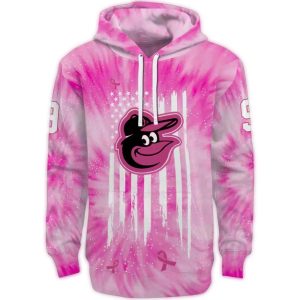 Personalized Pink Baltimore Orioles Cancer Support Hoodie For Fans