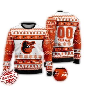 Personalized Baltimore Orioles Christmas Sweatshirt For Fans