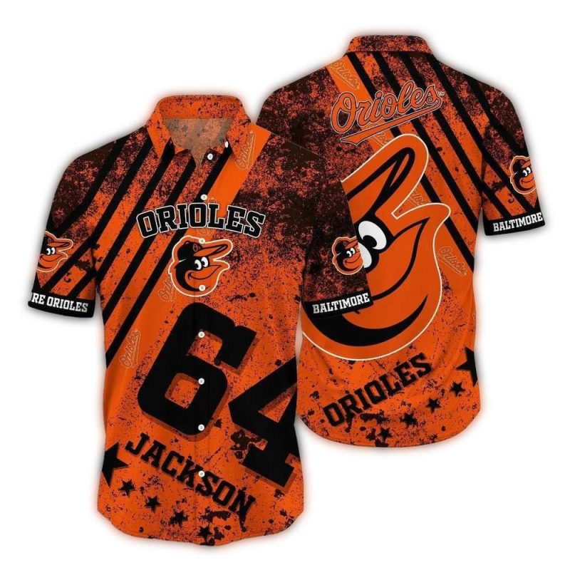 Personalized Baltimore Orioles Distress Star Hawaiian Shirt 1