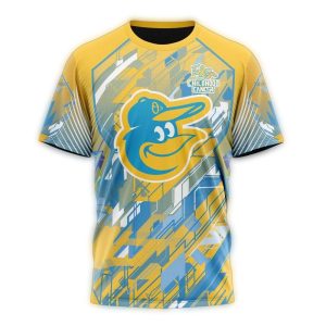 Personalized Baltimore Orioles Childhood Cancer Awareness All-Over Print T-Shirt