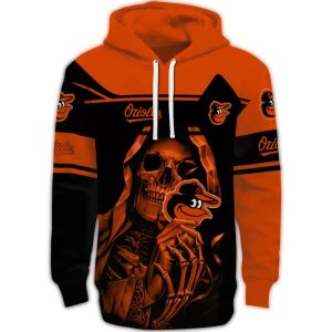 Custom Baltimore Orioles Grim Reaper All-Over Print Hoodie For Fans