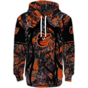 Custom Baltimore Orioles Hunting Theme All-Over Print Hoodie