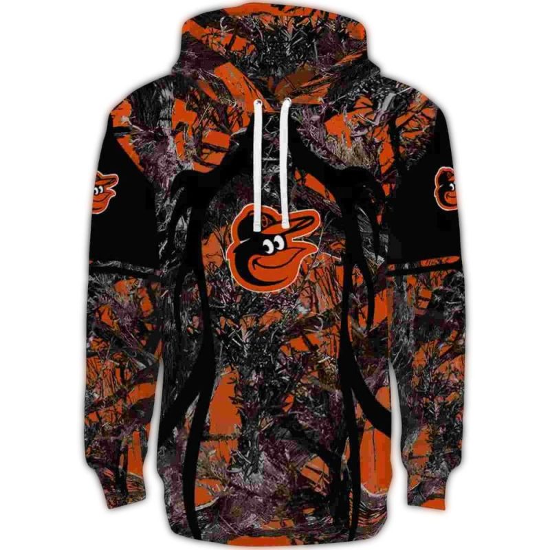 Personalized Baltimore Orioles Hunting Theme AOP Hoodie 1