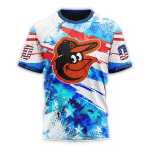 Personalized Baltimore Orioles 4Th Of July All Over Print T-Shirt