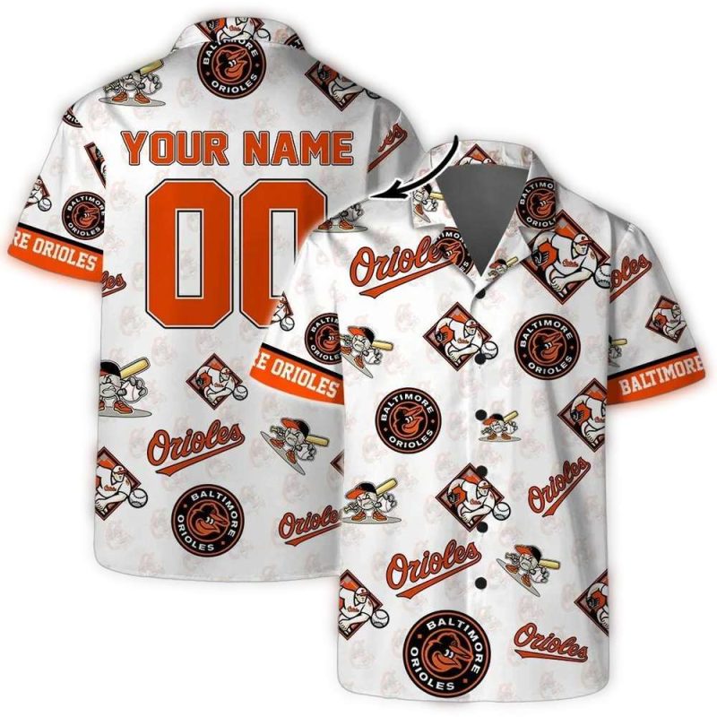 Personalized Baltimore Orioles Mascot Baseball Hawaiian Shirt 1