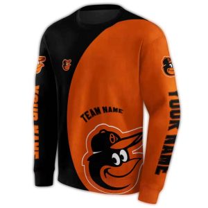 Custom Baltimore Orioles Minimalist All-Over Print Sweatshirt