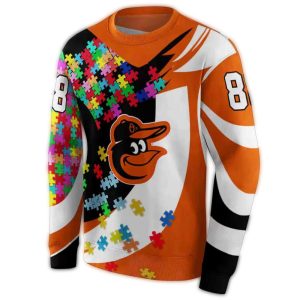 Custom Baltimore Orioles All-Over Print Sweatshirt For Fans