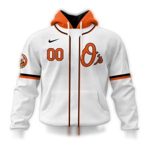 Custom Baltimore Orioles Striped All-Over Print Hoodie For Fans