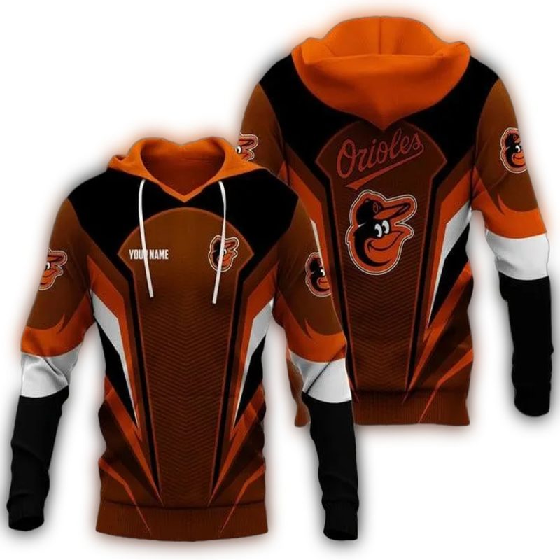 Personalized Baltimore Orioles Uniform AOP Hoodie 1