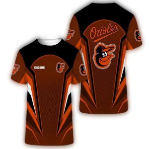 Custom Baltimore Orioles All-Over Print T-Shirt - Personalized Fan Gear