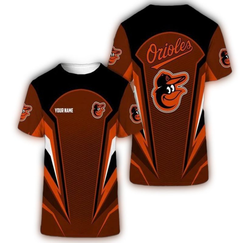Personalized Baltimore Orioles Uniform AOP T Shirt 1