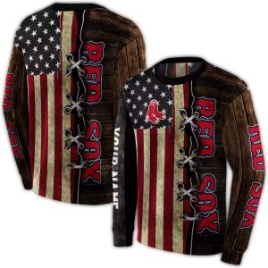 Personalized Boston Red Sox American Pride All Over Print Sweatshirt