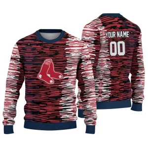 Personalized Boston Red Sox Camouflage Stripe Sweatshirt For Fans