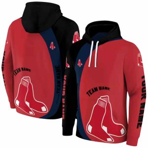 Custom Boston Red Sox Minimalist All-Over Print Hoodie For Fans
