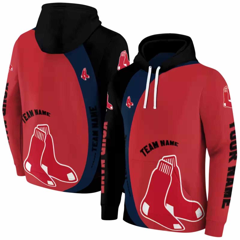 Personalized Boston Red Sox Minimalist AOP Hoodie 1