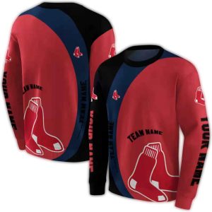 Personalized Boston Red Sox Minimalist All Over Print Sweatshirt