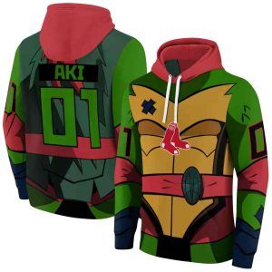 Custom Boston Red Sox Superhero Armor All-Over Print Hoodie