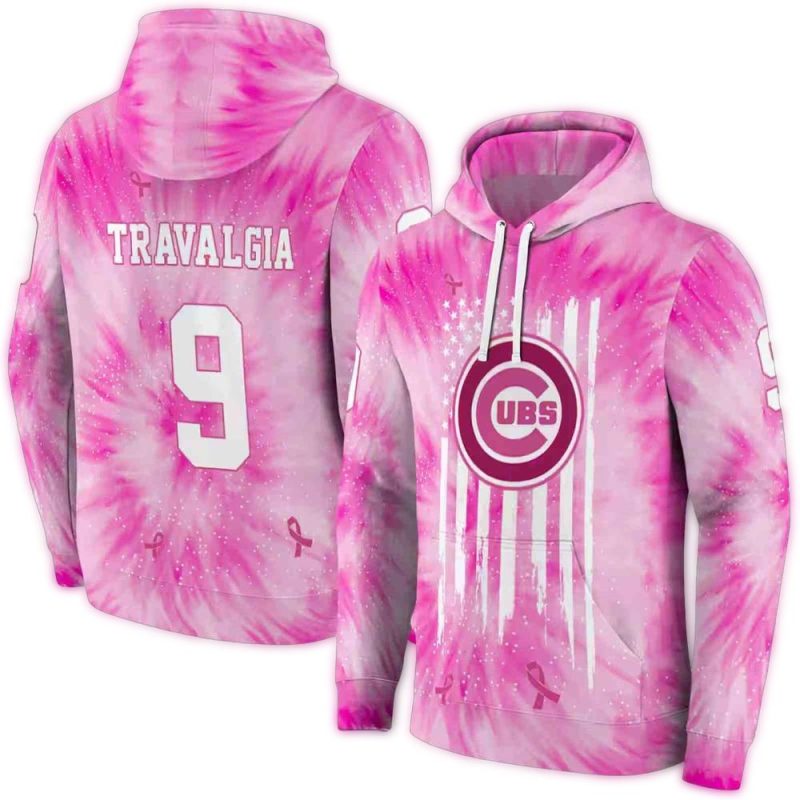 Personalized Chicago Cubs Cancer Support Pink AOP Hoodie 1