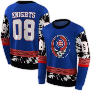 Personalized Chicago Cubs Grateful Dead Vibes All-Over Print Hoodie