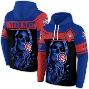 Custom Chicago Cubs Grim Reaper All-Over Print Hoodie For Fans