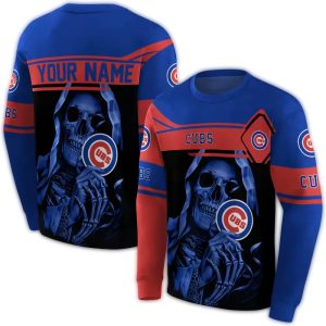Personalized Chicago Cubs Grim Reaper All-Over Print Hoodie For Fans