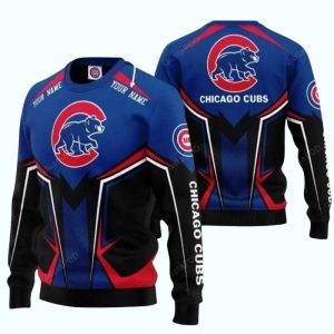 Personalized Chicago Cubs In My Heart Ugly Sweater