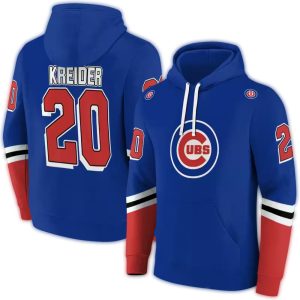 Custom Chicago Cubs Striped Hoodie - All Over Print Design