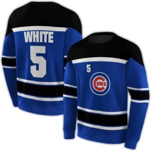 Custom Chicago Cubs Striped All-Over Print Sweatshirt For Fans